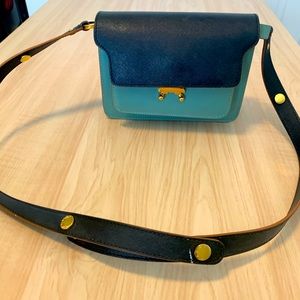 MARNI trunk leather shoulder Bag